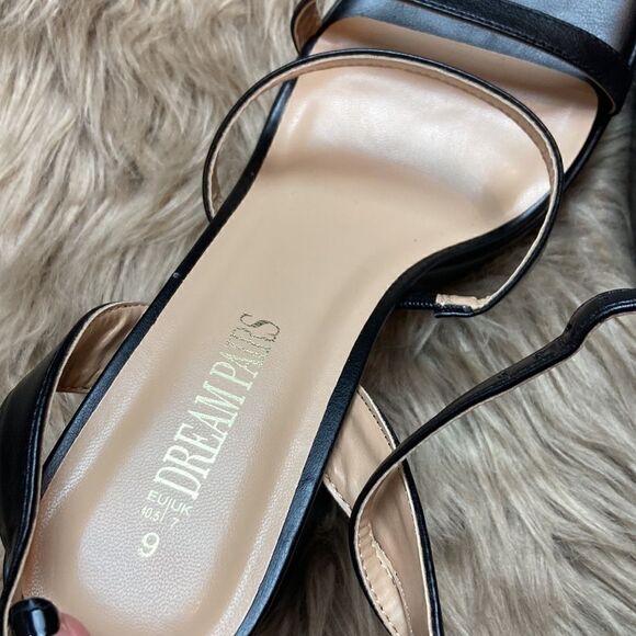 Dream Pairs Chunky Heeled Ankle Strap Sandal- Square Open Toe Y2K style Block - Picture 8 of 12